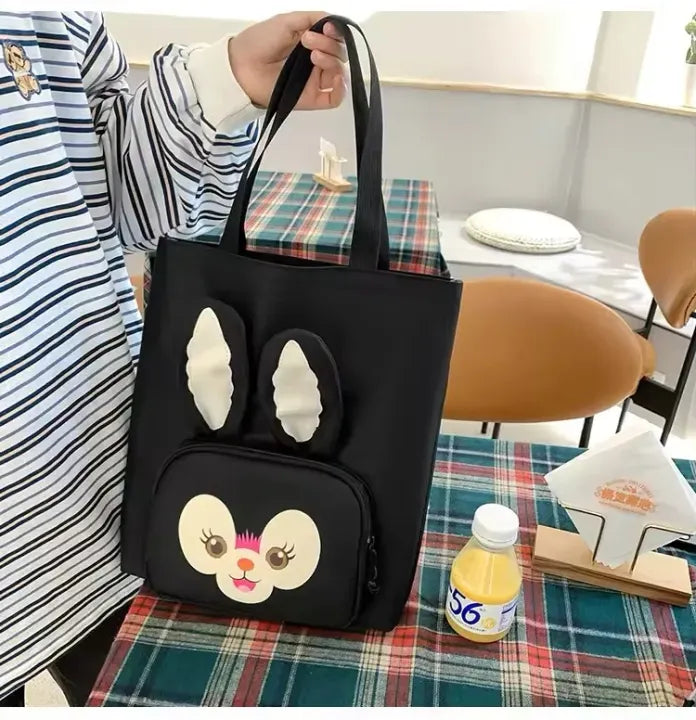 Bunny 4-in-1 Canvas Backpack Set for Girls | 18L School, College & University Bag Collection