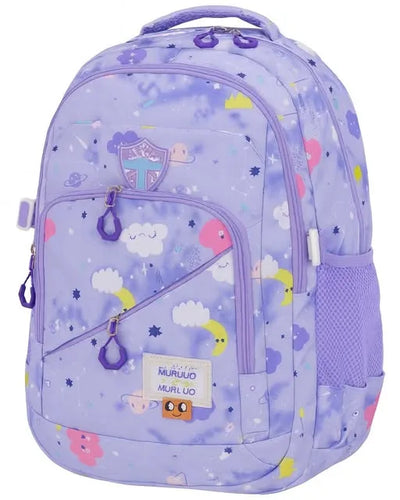 Colorful Unicorn & Cloud Print Girls’ School Backpacks – Magical Pastel Bags for Kids & Teens