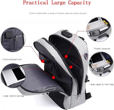 Smart Backpack | Password Lock | USB & Handfree Port