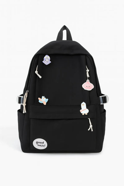 Trendy Korean Style Backpack for Girls – Waterproof Nylon Canvas College & Travel Bag