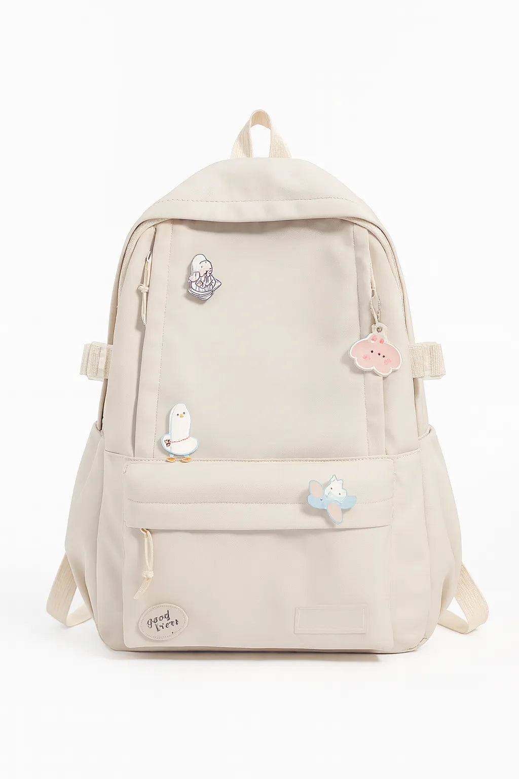 Trendy Korean Style Backpack for Girls – Waterproof Nylon Canvas College & Travel Bag