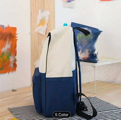 Korean Fashion 4 in 1 Girls Bag Set – Backpack, Crossbody, Tote & Pouch