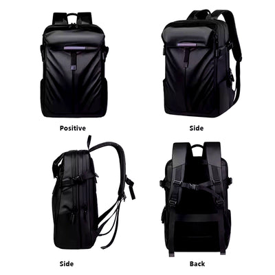 Black Multifunctional Business & Travel Laptop Backpack – Waterproof, Spacious & Comfortable