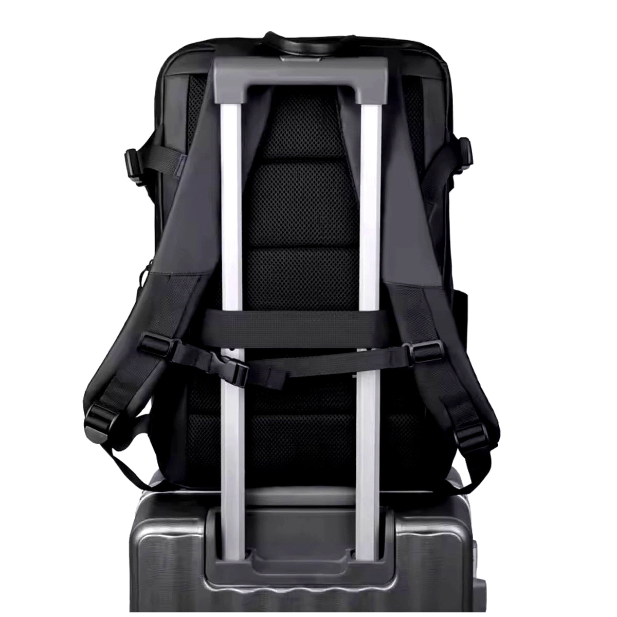 Black Multifunctional Business & Travel Laptop Backpack – Waterproof, Spacious & Comfortable