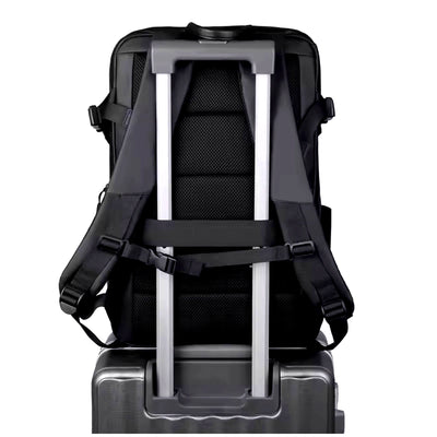 Black Multifunctional Business & Travel Laptop Backpack – Waterproof, Spacious & Comfortable